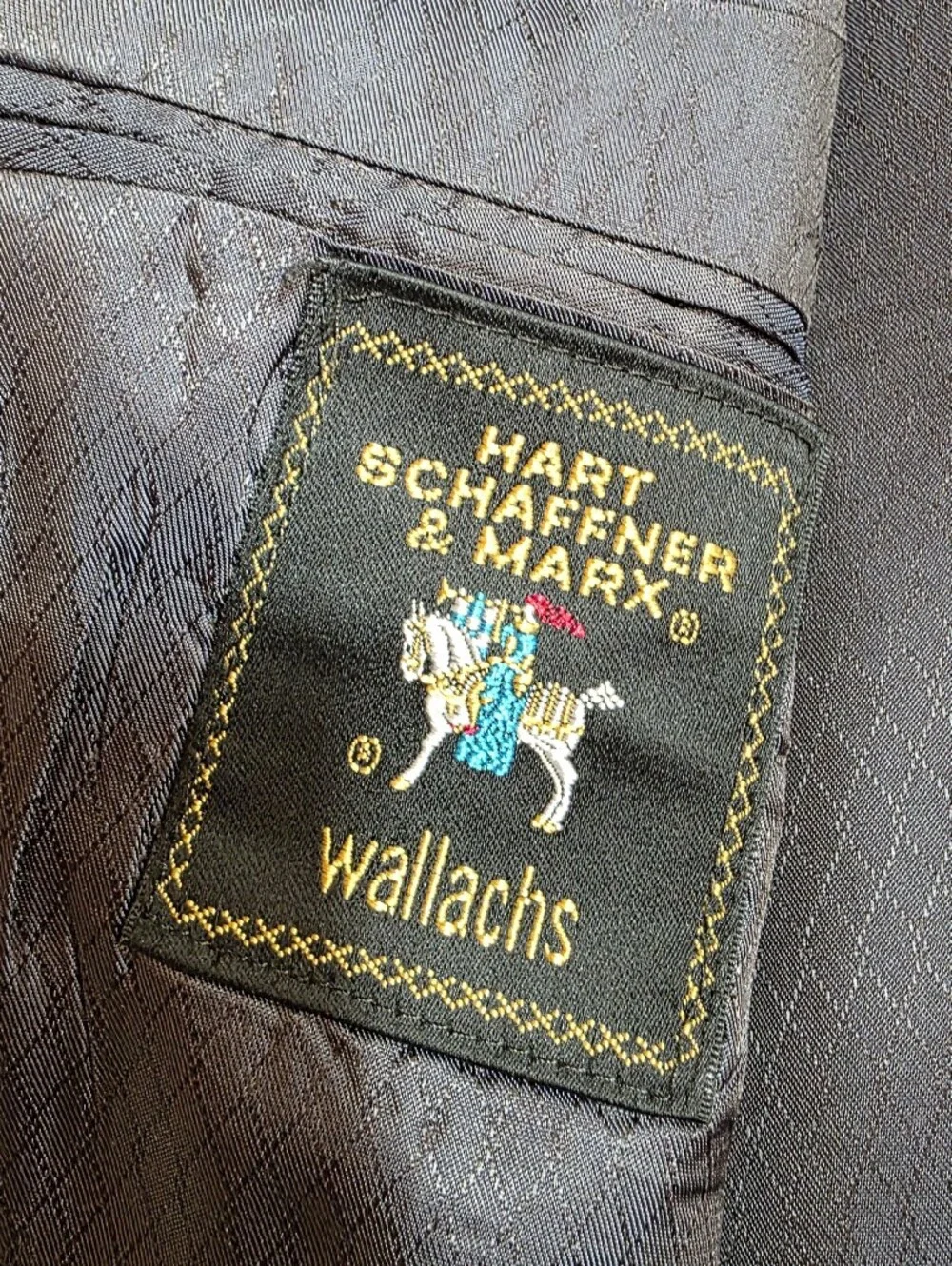 Hart Schaffner Marx Men's Dark Gray Two-Piece Suit 44